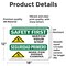 Signmission 12 in Height, 18 in Width, Vinyl Decal, Rectangle, Bilingual OS-2PACK-SF-D-1218-L-10887 - alternate 5